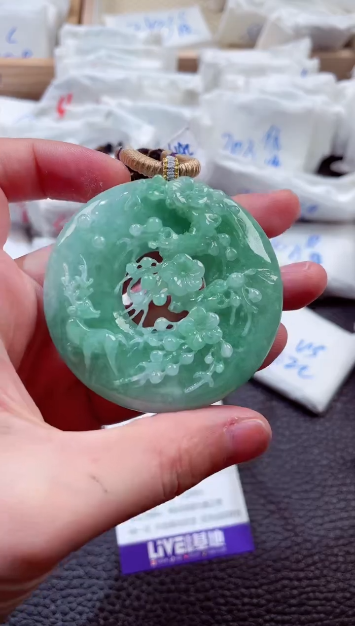 翡翠未镶嵌颈饰00002034