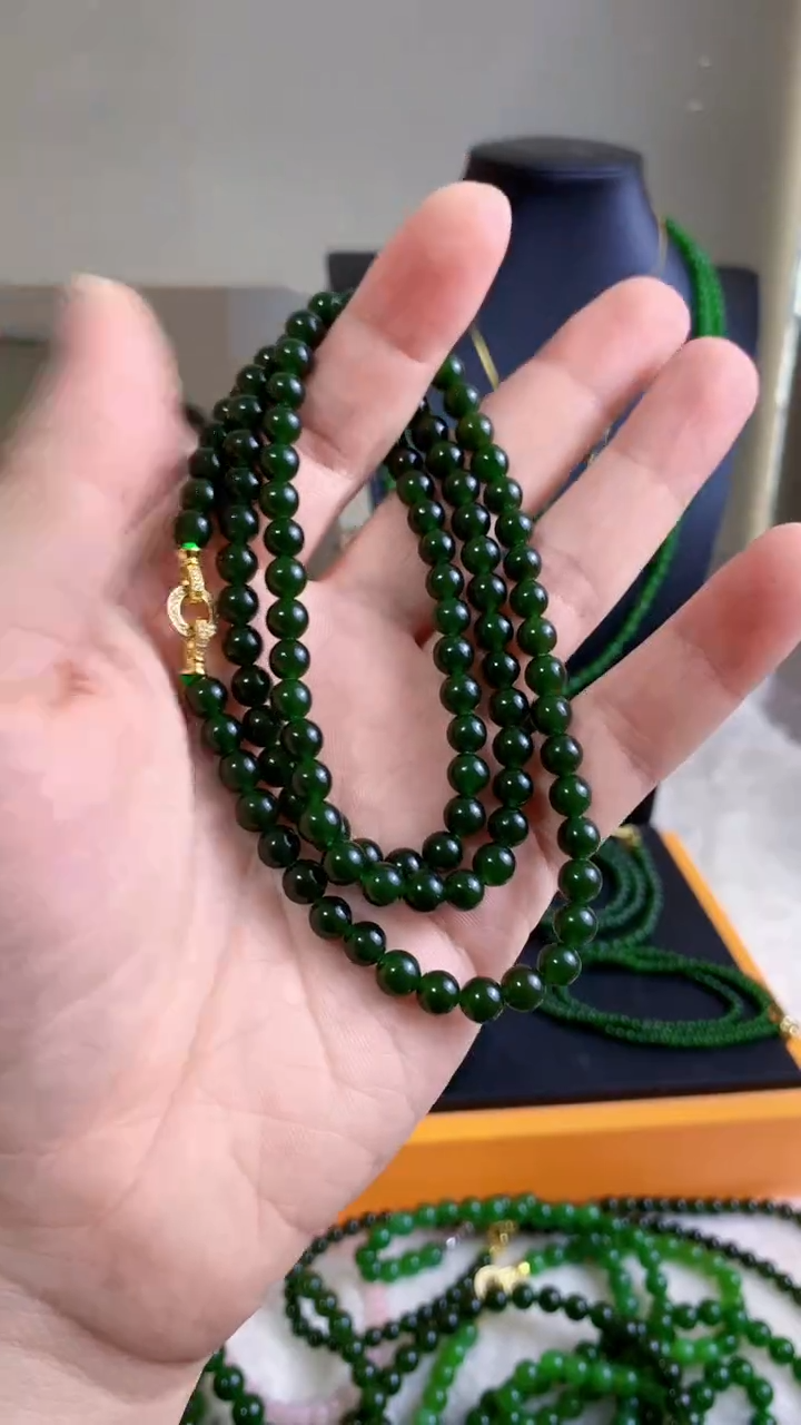 和田玉（碧玉）未镶嵌项链6