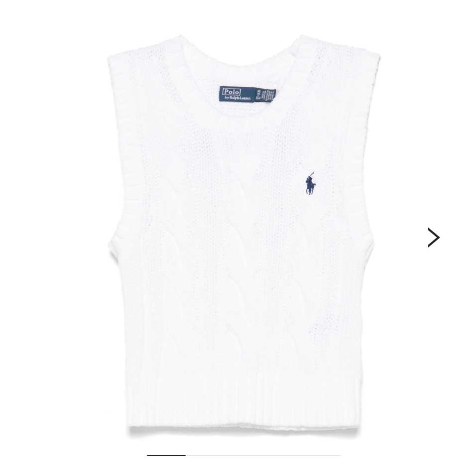 POLO RALPH LAUREN拉夫劳伦女士绞花编织背心 211959295001（YS）