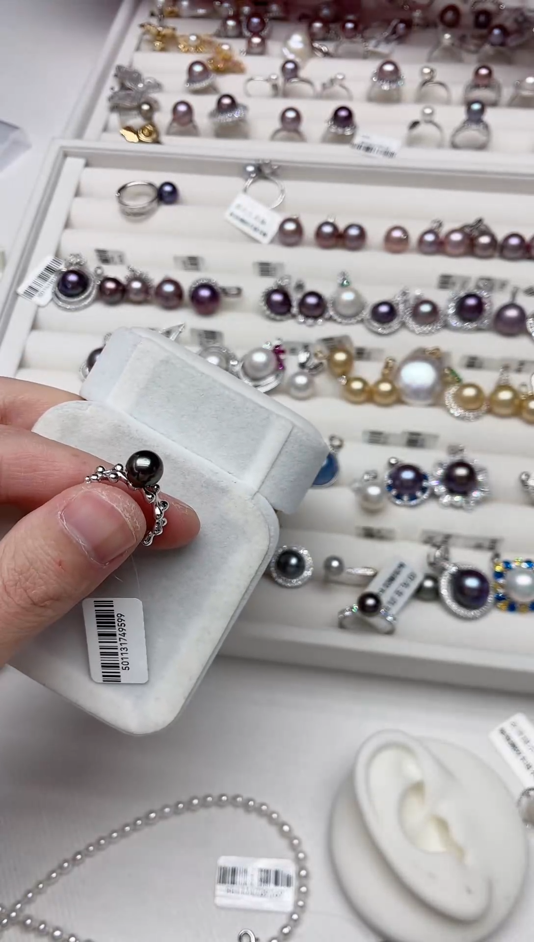 【闪购商品】海水珍珠戒圈银S925镶嵌戒指