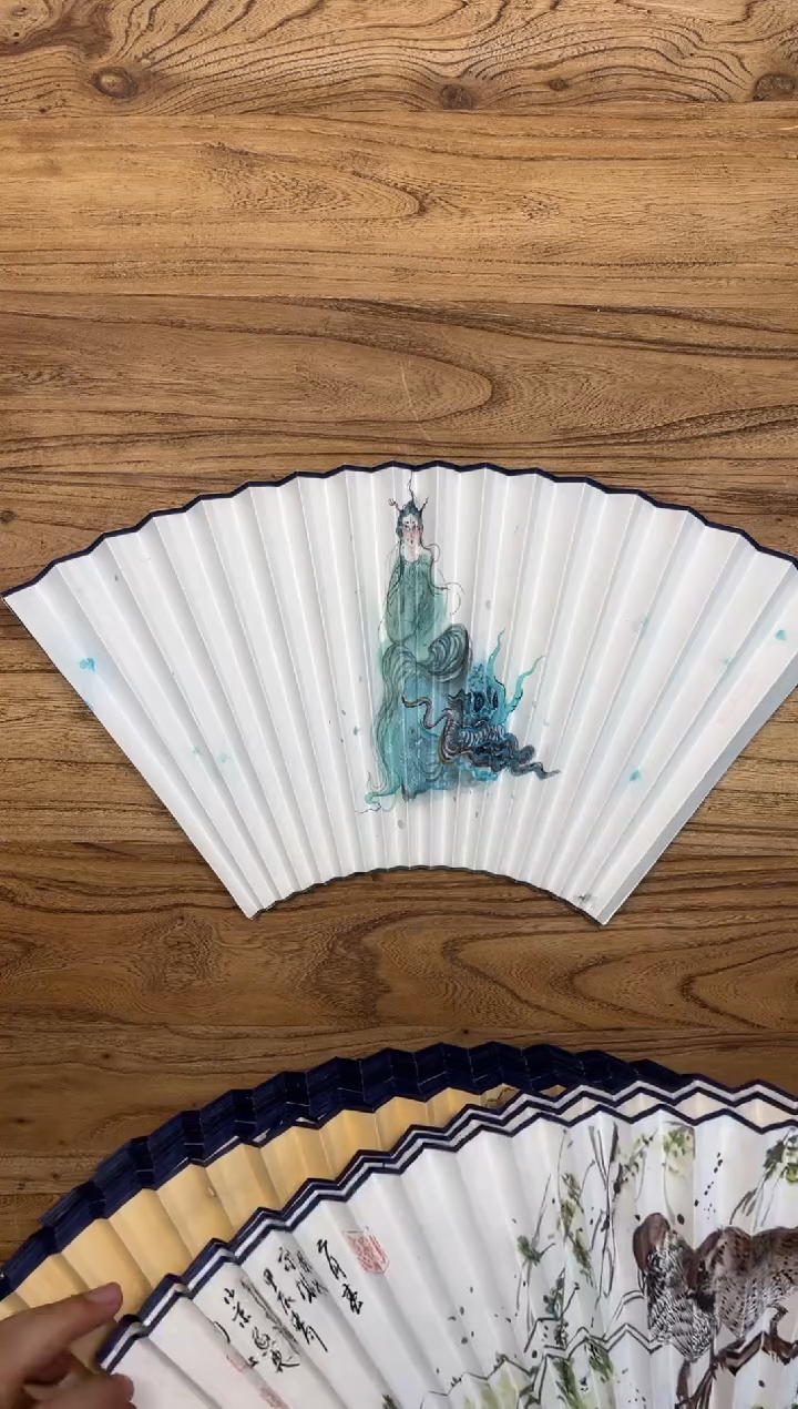 【闪购商品】扇子18方泽黎长物宣纸扇面