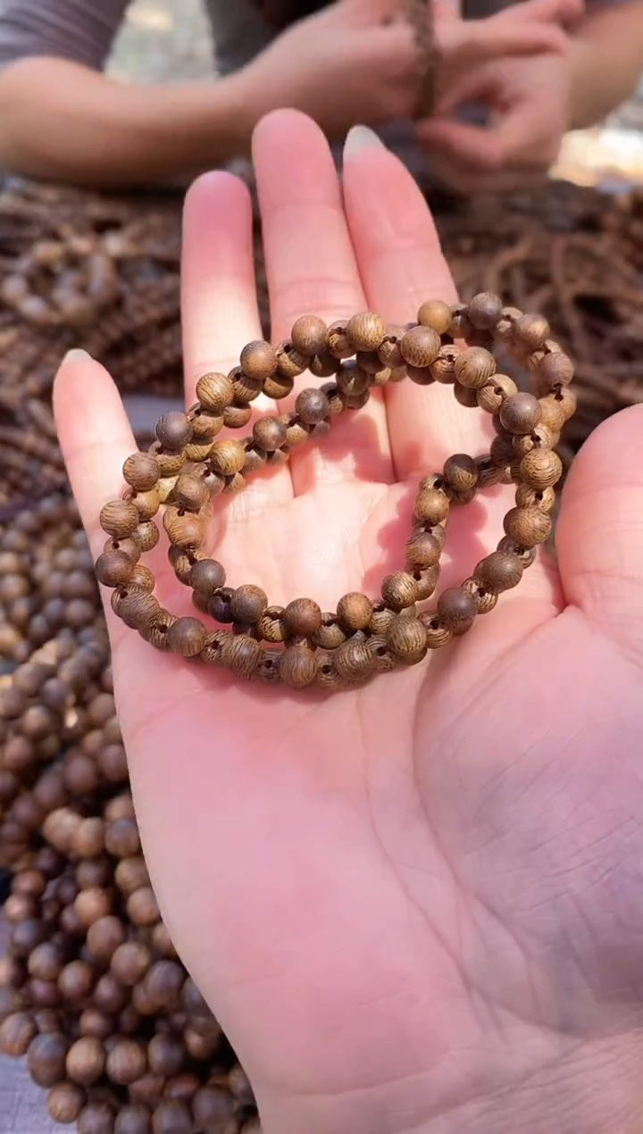 【闪购商品】沉香手串设计款06圆珠单圈棋楠手串多样性发一