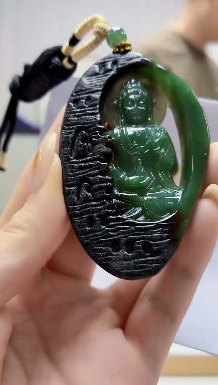 未镶嵌定制翡翠4917jw-毛货挂件81