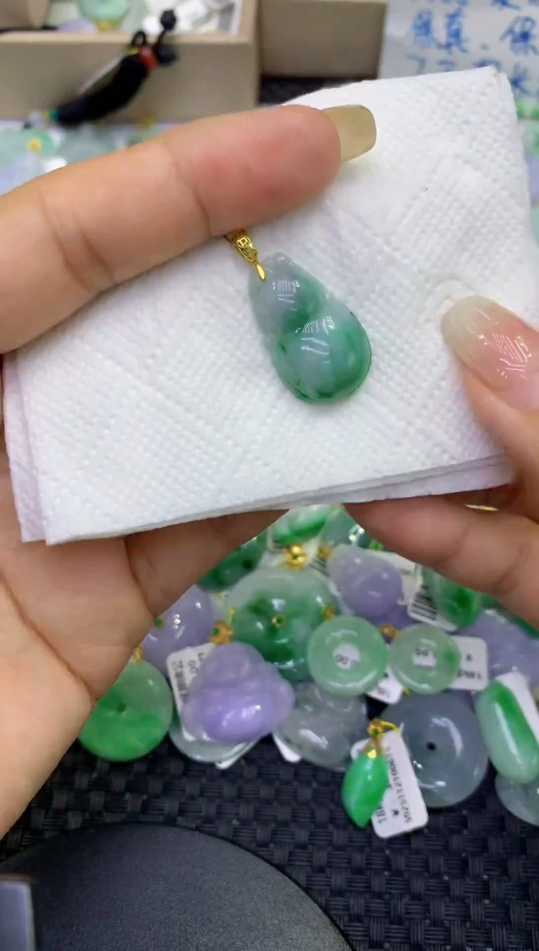 颈饰未镶嵌翡翠天然缅甸A货翡翠