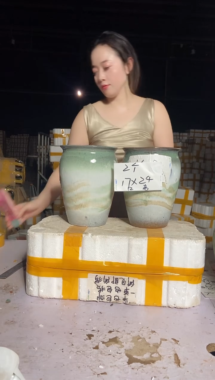 宜兴紫砂粗陶花盆17/24