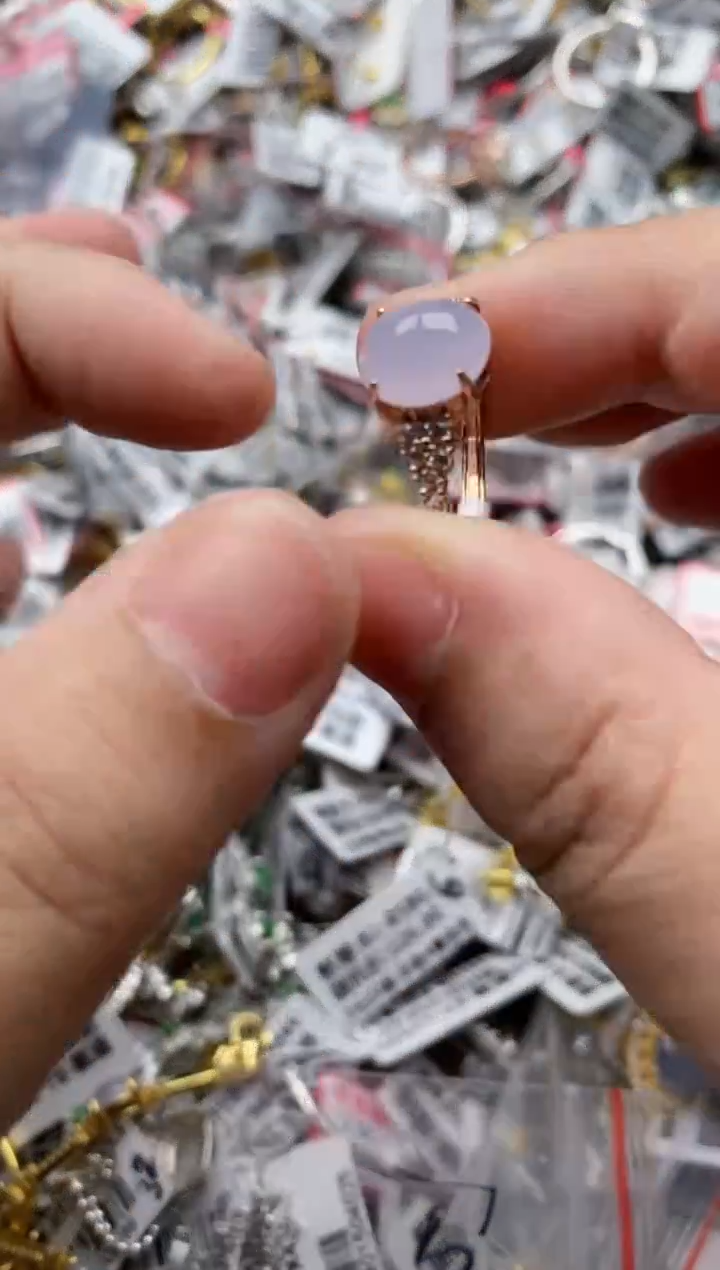 【闪购商品】翡翠戒指银S925镶嵌22222---3