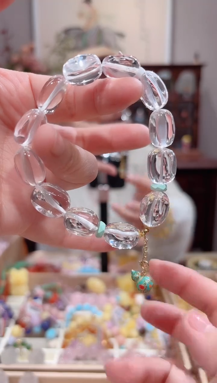 【闪购商品】水晶手串18K金镶嵌设计款珠串