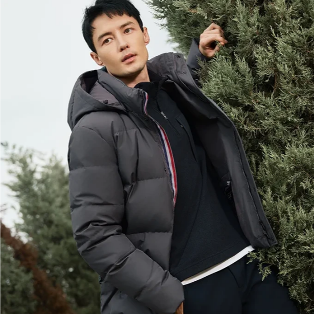 【保价双12】AIGLE艾高秋冬款白鹅绒厚重羽绒防风透汽保暖男AX65