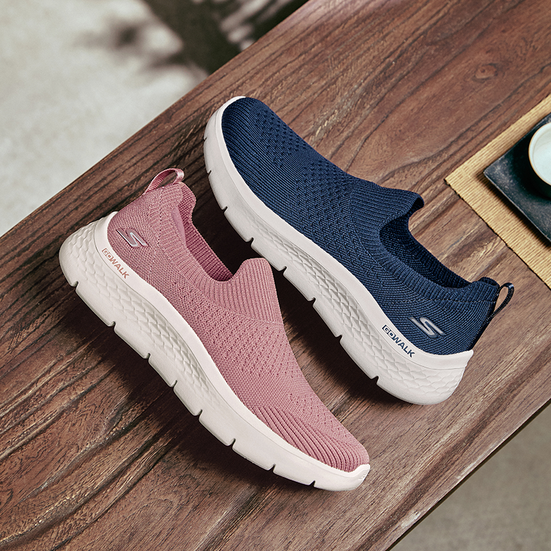 Skechers斯凯奇一脚蹬懒人健步鞋女2025年新款轻便舒适百搭运动鞋
