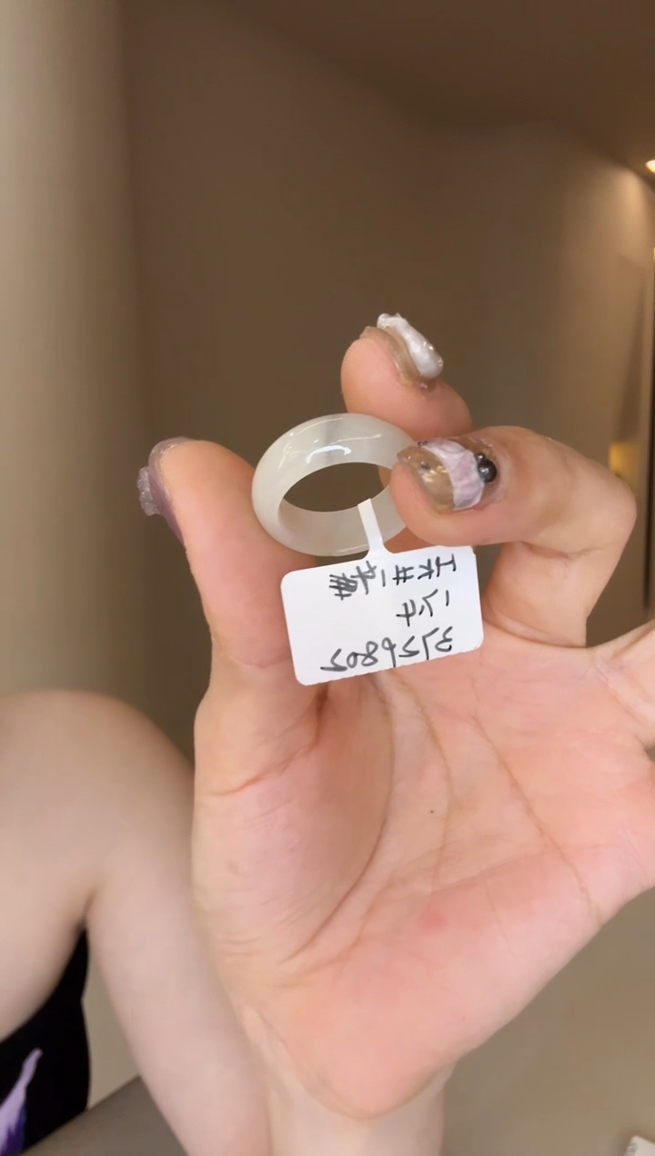 【闪购商品】和田玉戒指未镶嵌14码青花