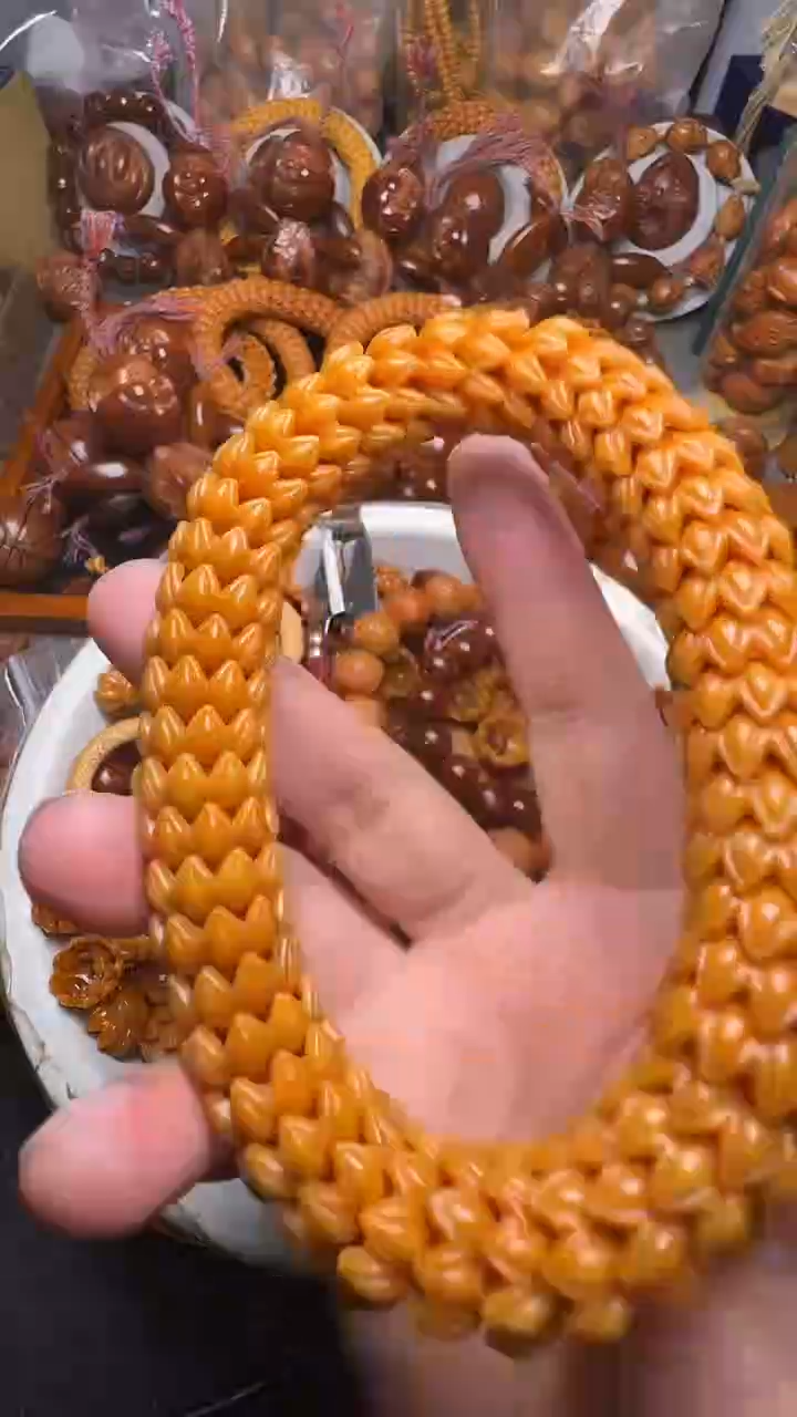 手串橄榄核猴头莲花