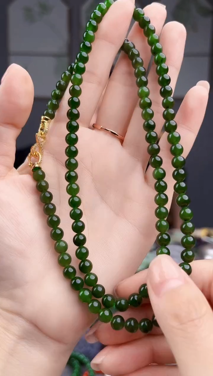 颈饰银S925镶嵌和田玉多样性发货拍一发一6