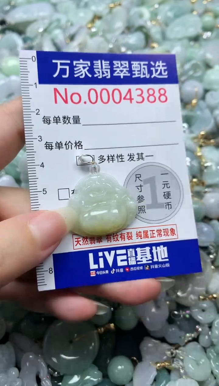 吊坠(不含链)未镶嵌翡翠4388