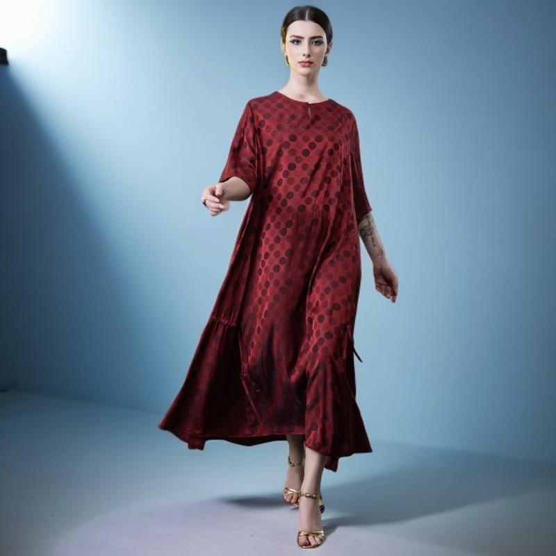 新款时尚轻奢宽松气质显瘦连衣裙246028