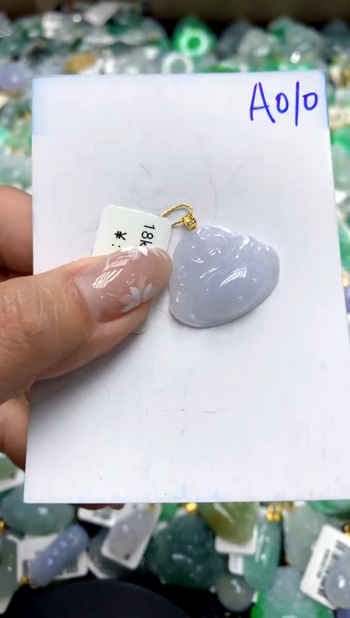 【闪购商品】翡翠颈饰18K金镶嵌1111111111111111