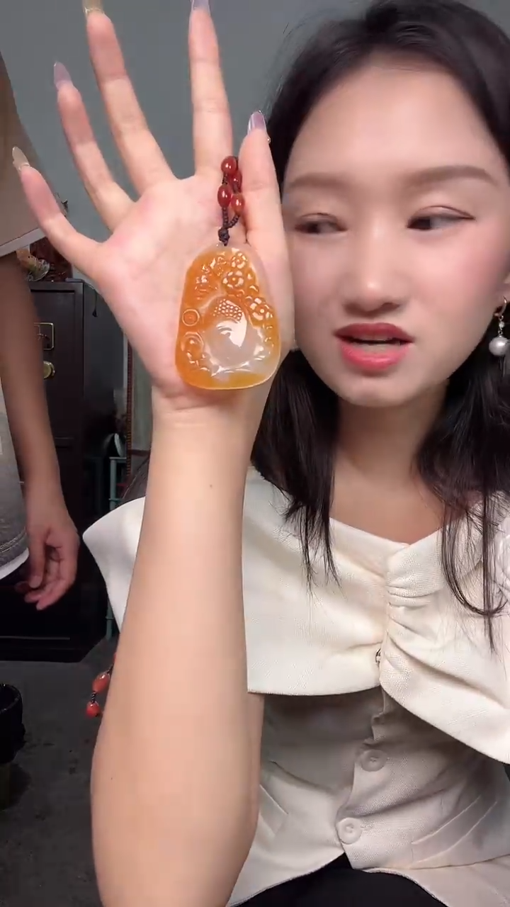 玛瑙/玉髓颈饰未镶嵌5039带珠链巧雕多样性发一个