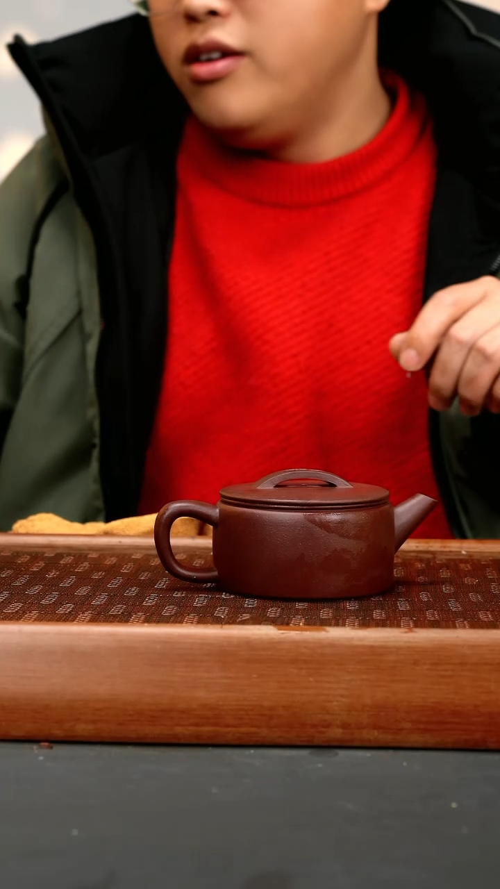 【闪购商品】紫砂茶壶lw 紫泥 汉瓦