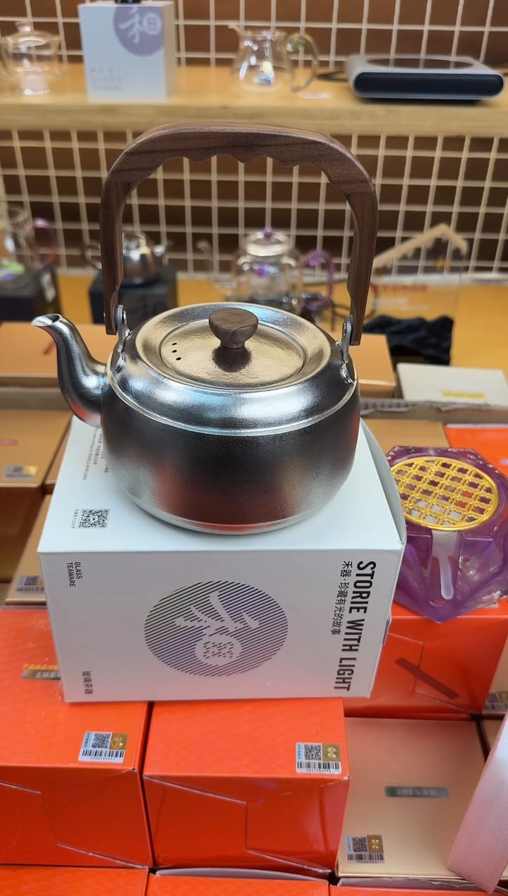 @@器钛纯钛提梁壶