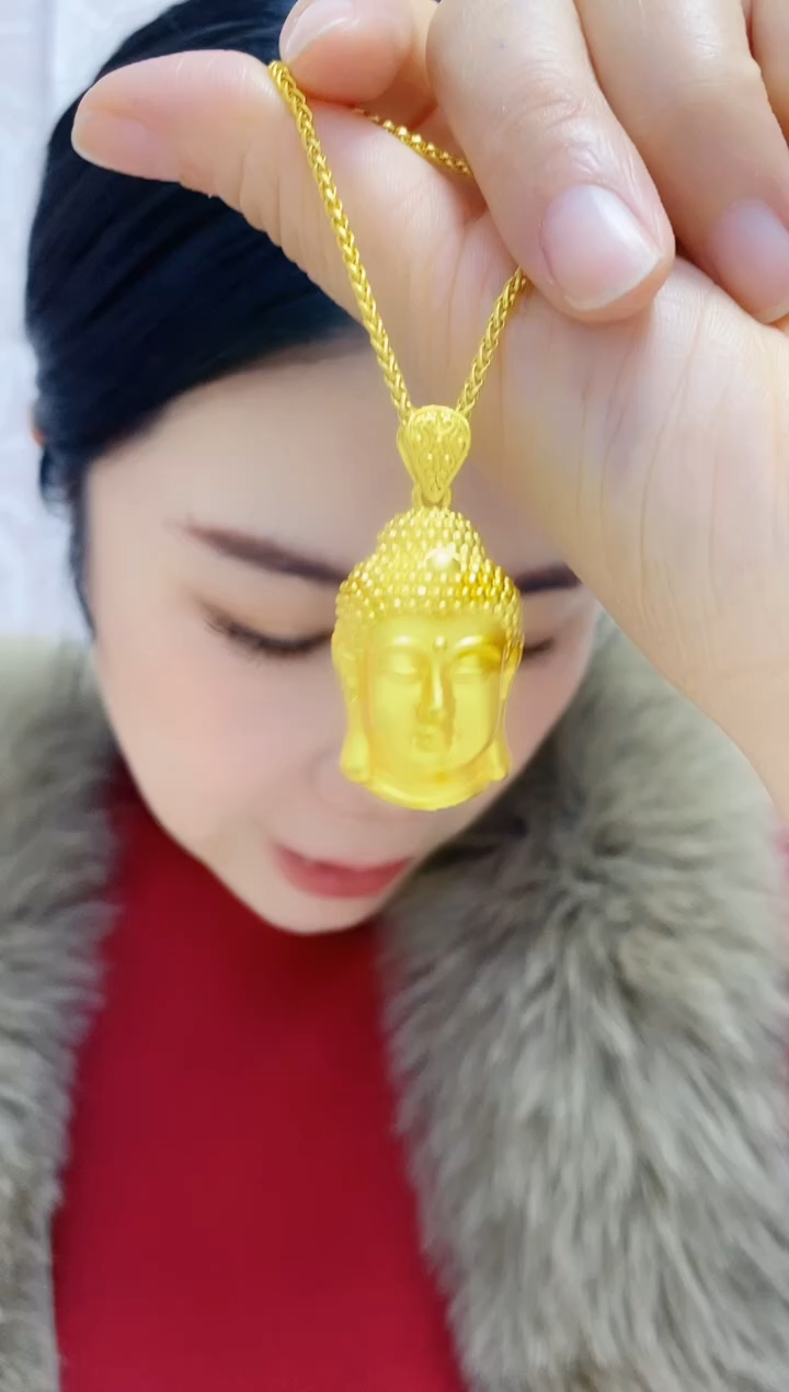 合金无046佛头吊坠