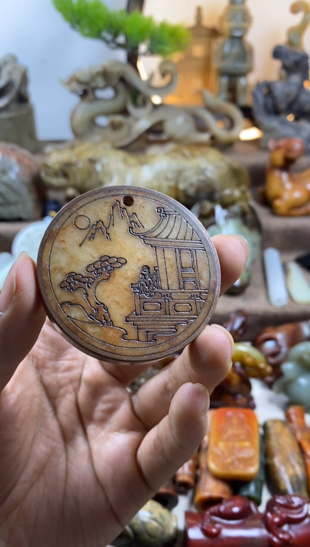 摆件青花瓷工艺品摆件