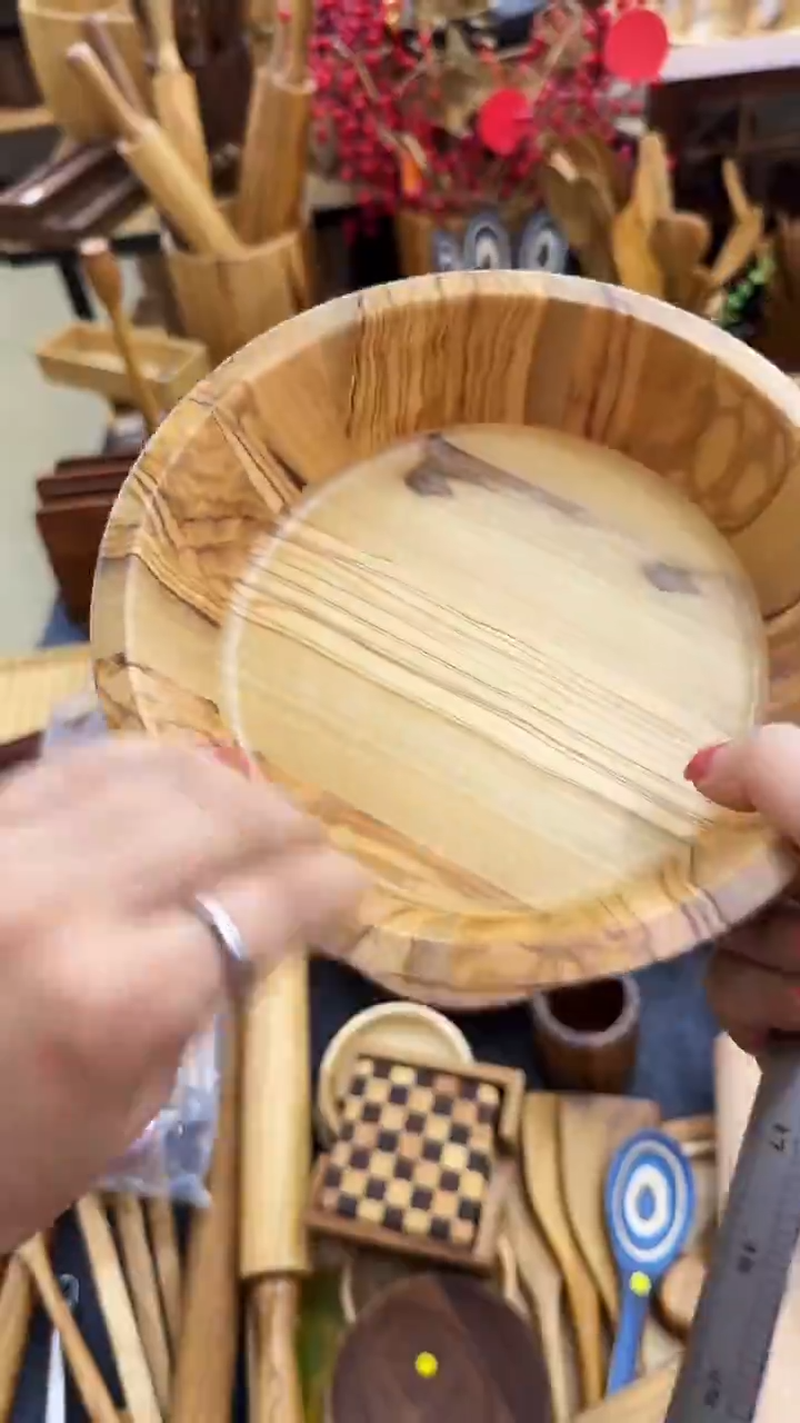 闪购木制品 橄榄木大号碗