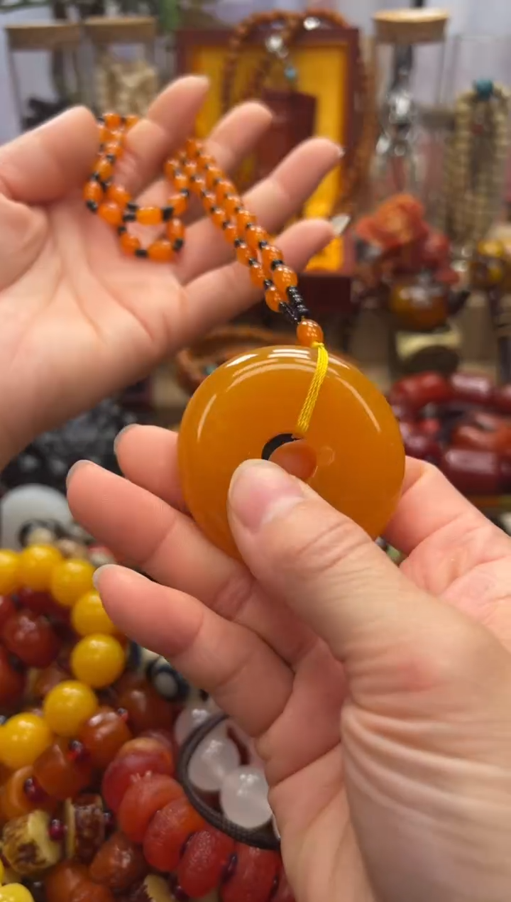 未镶嵌颈饰蜜蜡所见即所得所见即所得