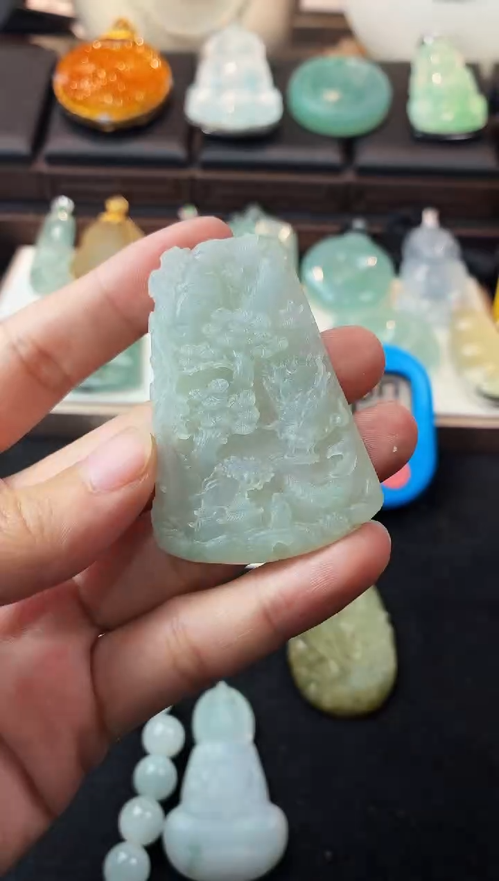 未镶嵌定制翡翠元*圆5025毛货不退不换