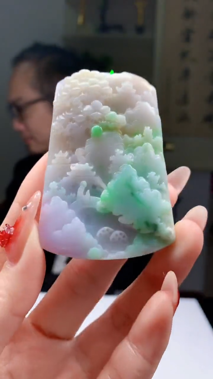 【闪购商品】定制翡翠未镶嵌1049ry-毛货挂件49