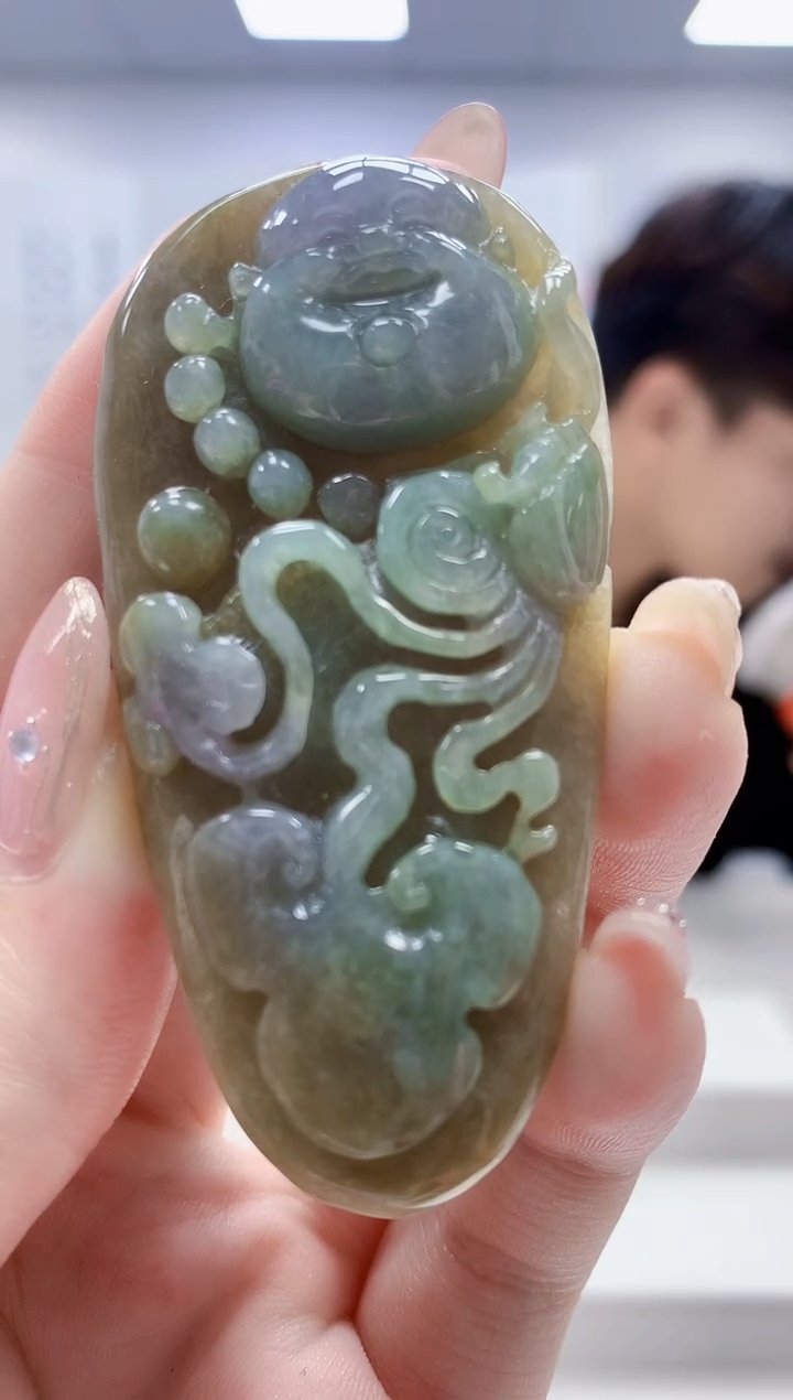 定制翡翠未镶嵌5145jw-毛货挂件12