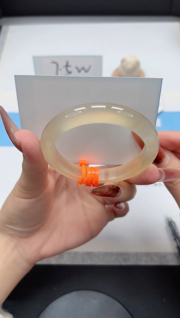 【闪购商品】玛瑙/玉髓手镯未镶嵌281/香槟56.2