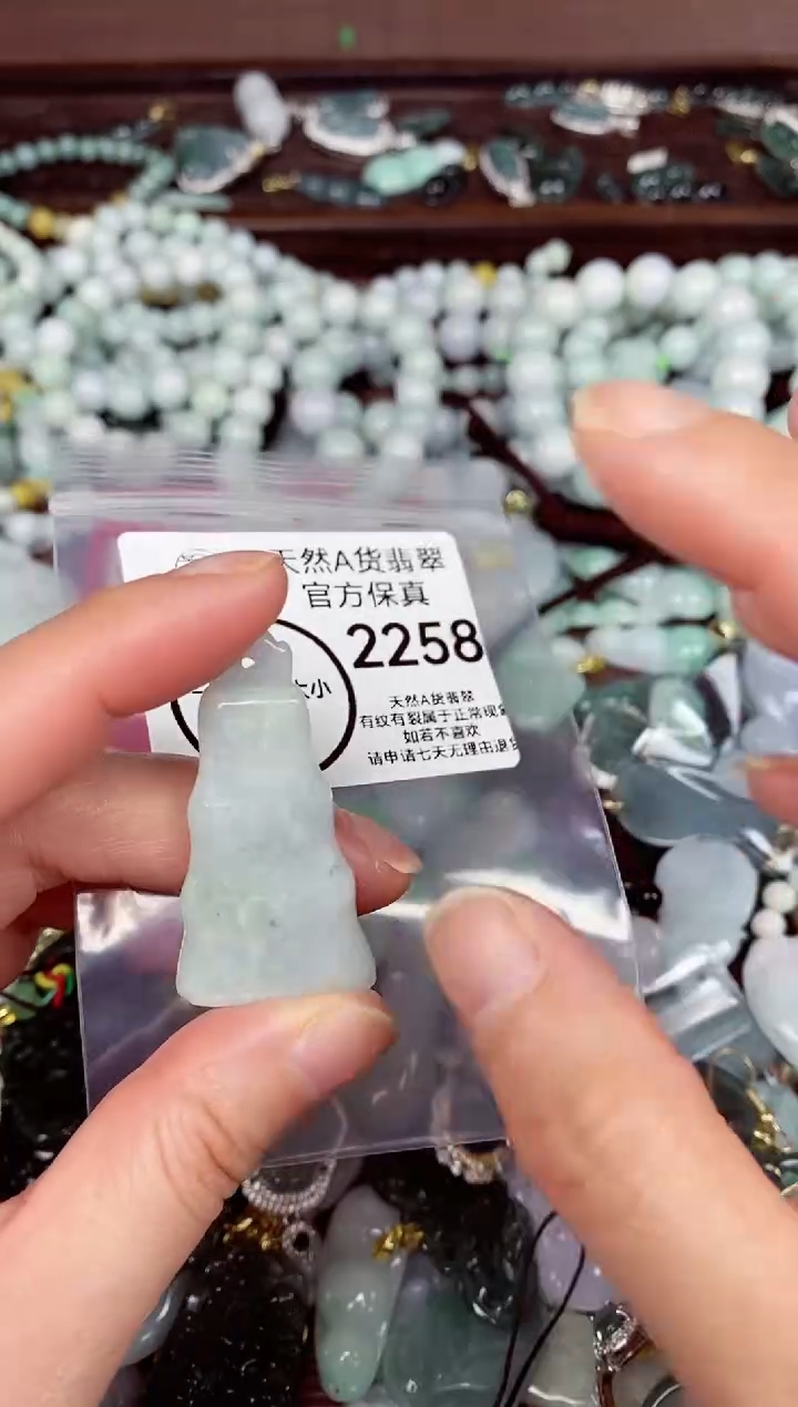 【闪购商品】翡翠颈饰未镶嵌天然A货翡翠2258