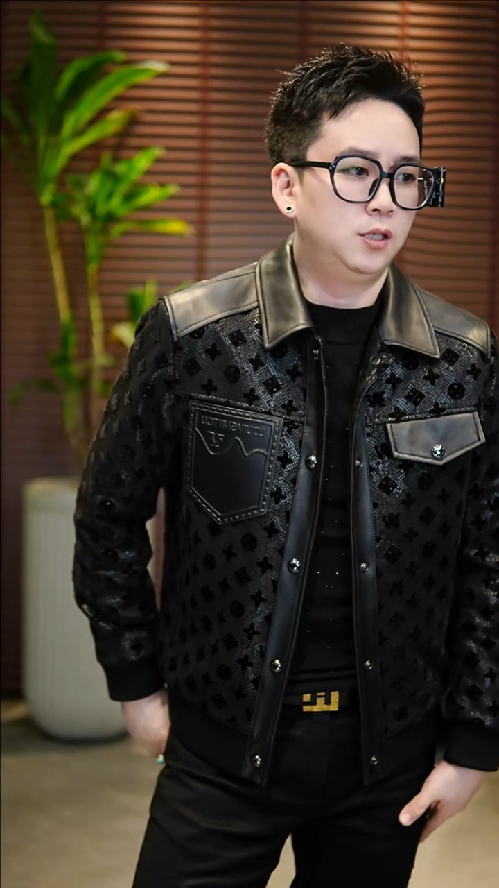 50码（130-145）拼皮夹棉夹克853