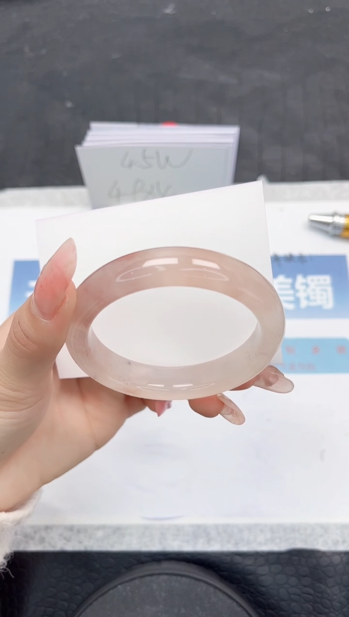 【闪购商品】石英质玉手镯未镶嵌Y381-53.8