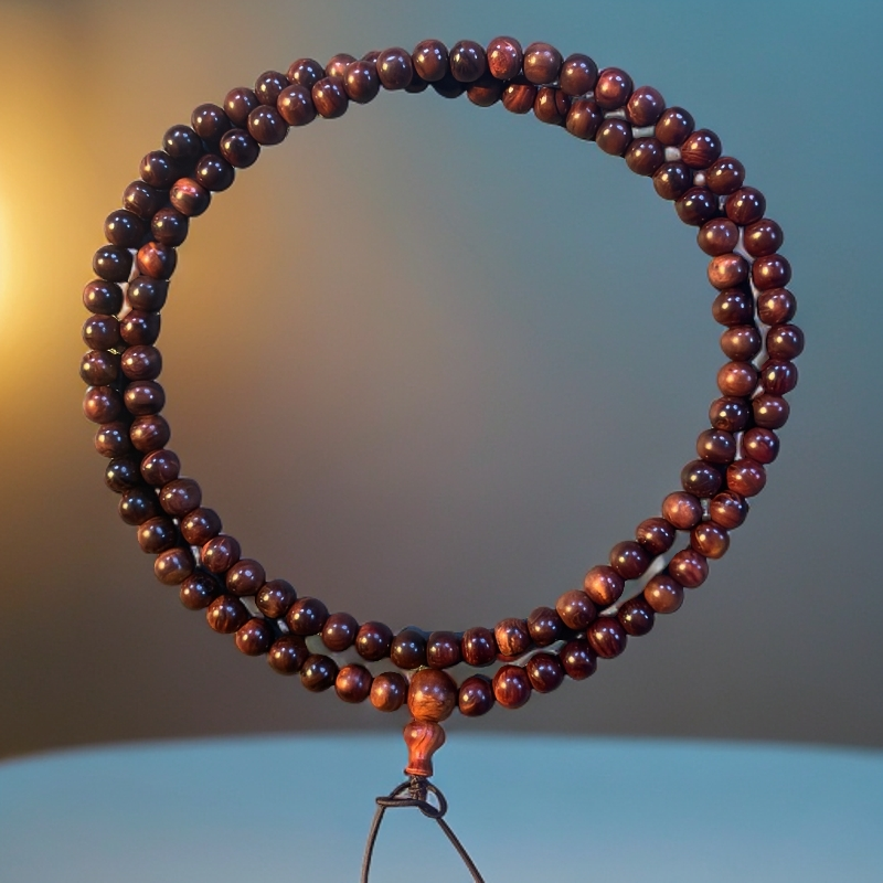 海南0.6x108山料黄花梨手串多样性发一-B02