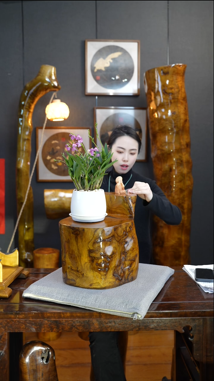 【闪购商品】金丝楠金丝楠木花架