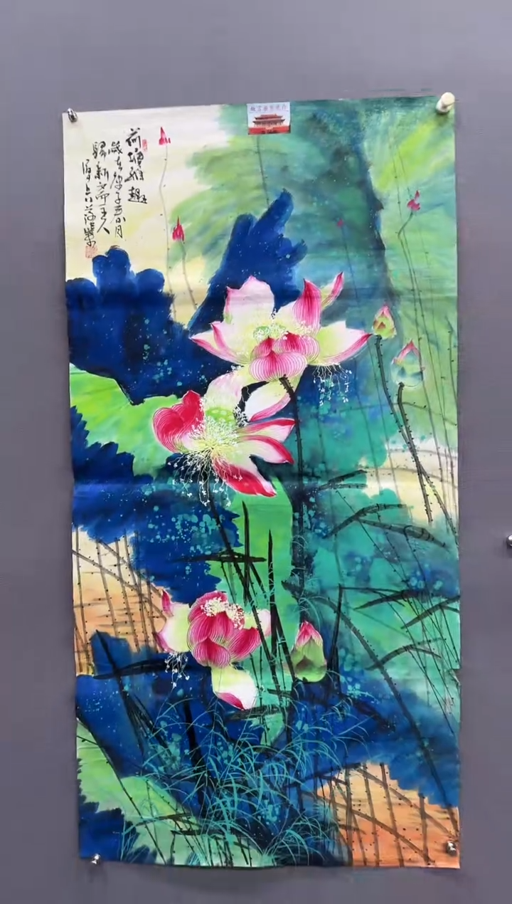 国画归军兵老师精品国画花鸟8平尺