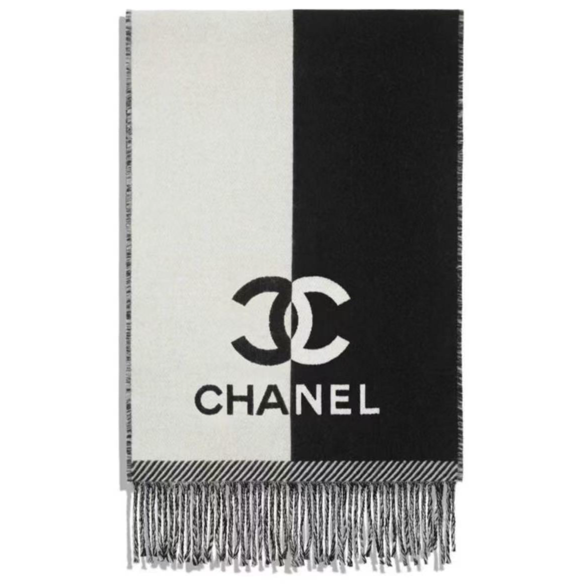 CHANEL 经典LOGO印花围巾
