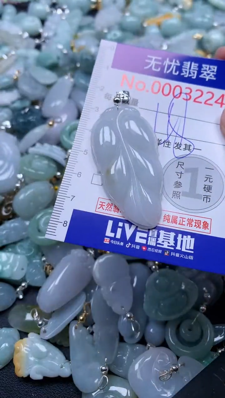 翡翠未镶嵌吊坠(不含链)3224