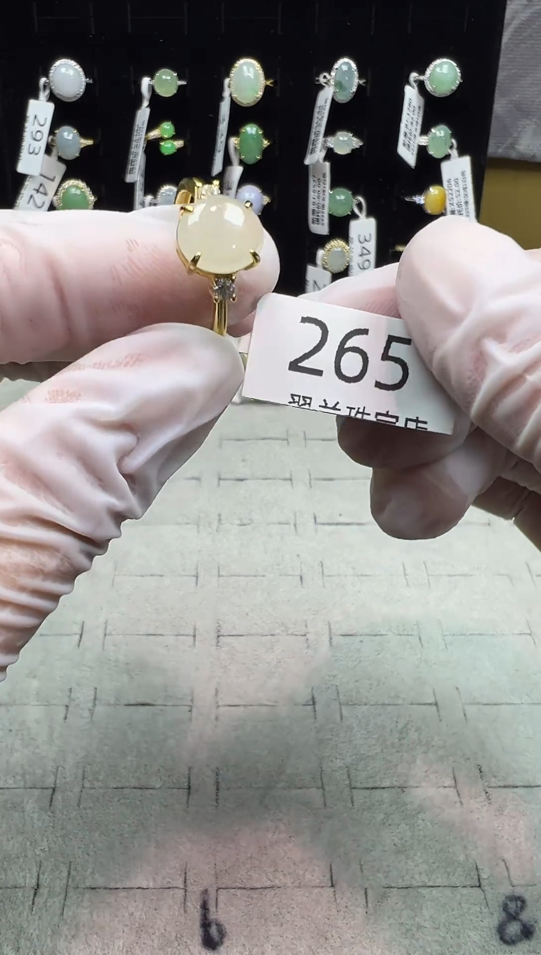 银S925镶嵌戒指翡翠戒指