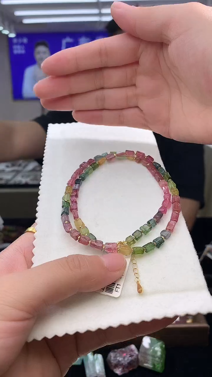 未镶嵌手链碧玺独家设计款项链多样性发其一