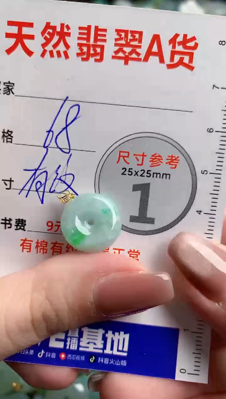 翡翠18K金镶嵌颈饰13004519