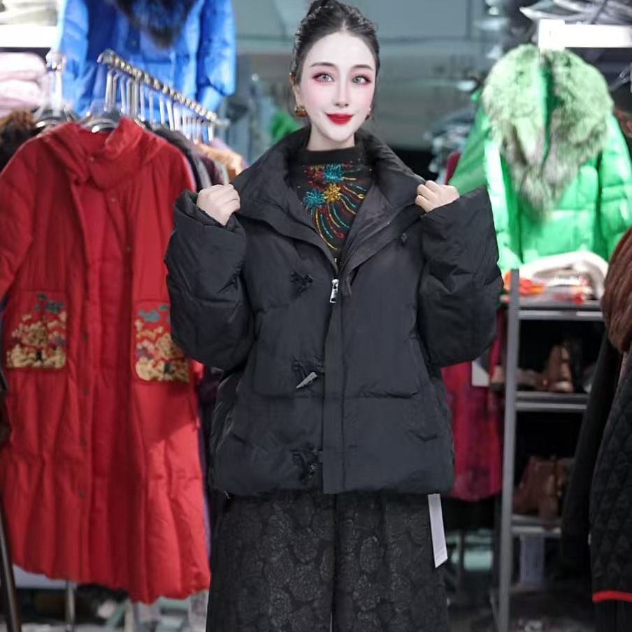 [羽绒服]秋冬百搭时尚潮流休闲气质显瘦轻奢女款羽绒服1506