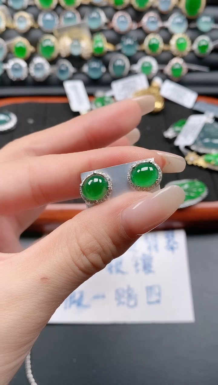 银S925镶嵌戒指翡翠1111