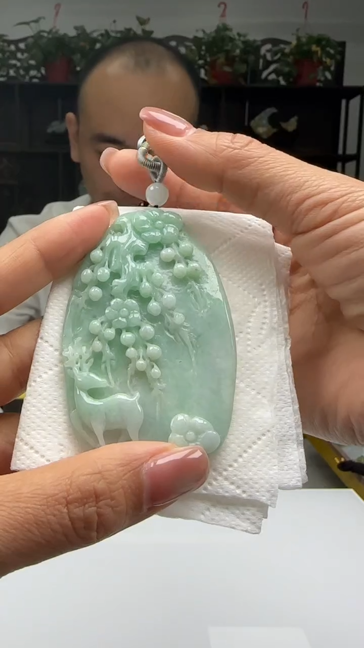 【闪购商品】翡翠颈饰未镶嵌天然翡翠A货吊坠