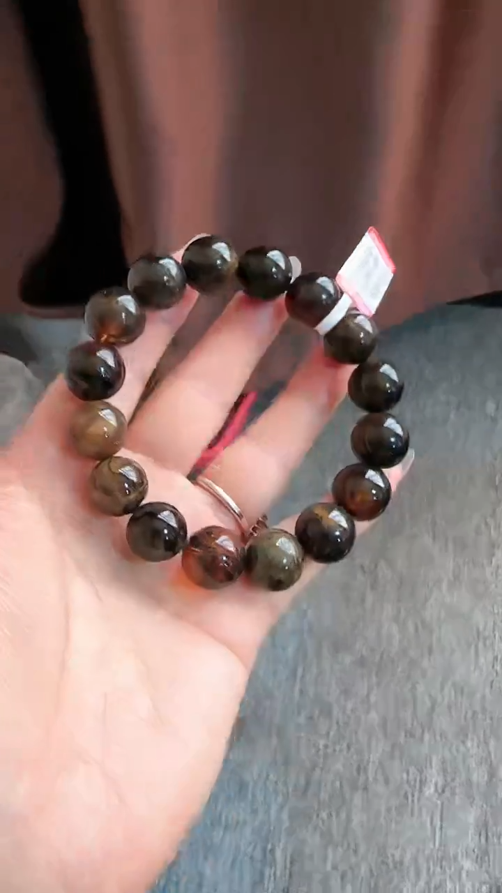 【闪购商品】琥珀手链未镶嵌规格14微瑕翁珀手串#44