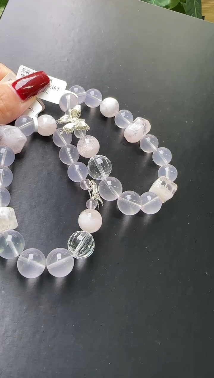 【闪购商品】水晶手串未镶嵌雪花幽灵设计手串多样性发一Z24187