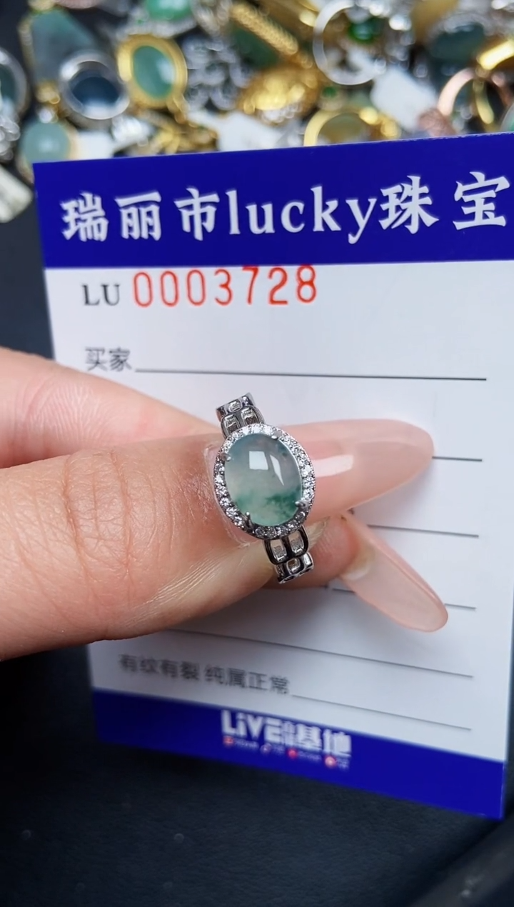 【闪购商品】翡翠颈饰银S925镶嵌3728