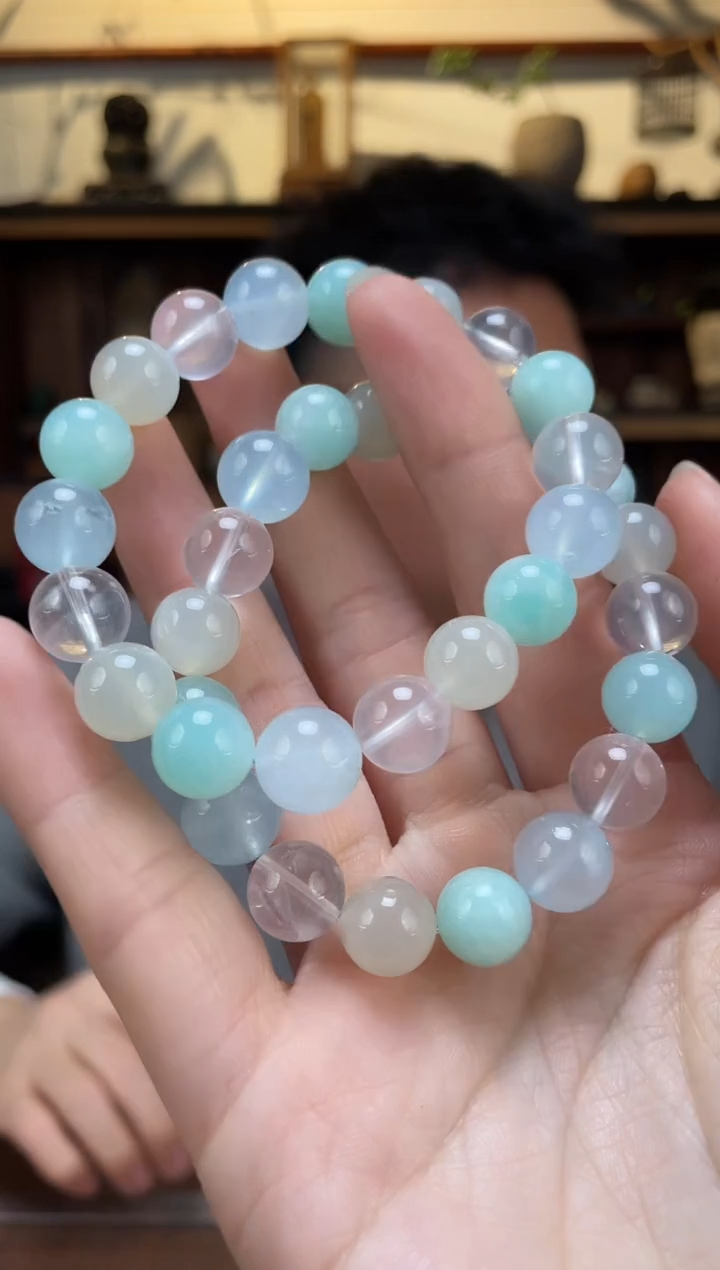 【闪购商品】水晶手串未镶嵌水晶多宝手串ZD多样性发一