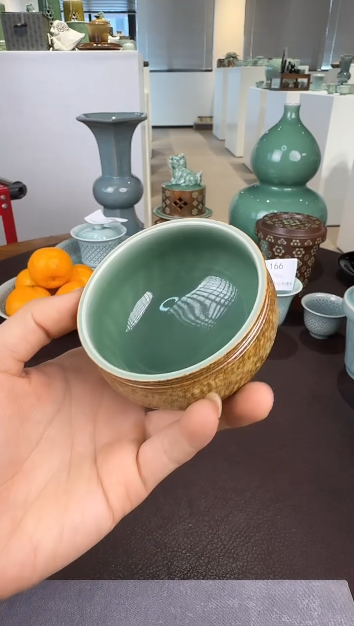 青瓷手工茶器包邮