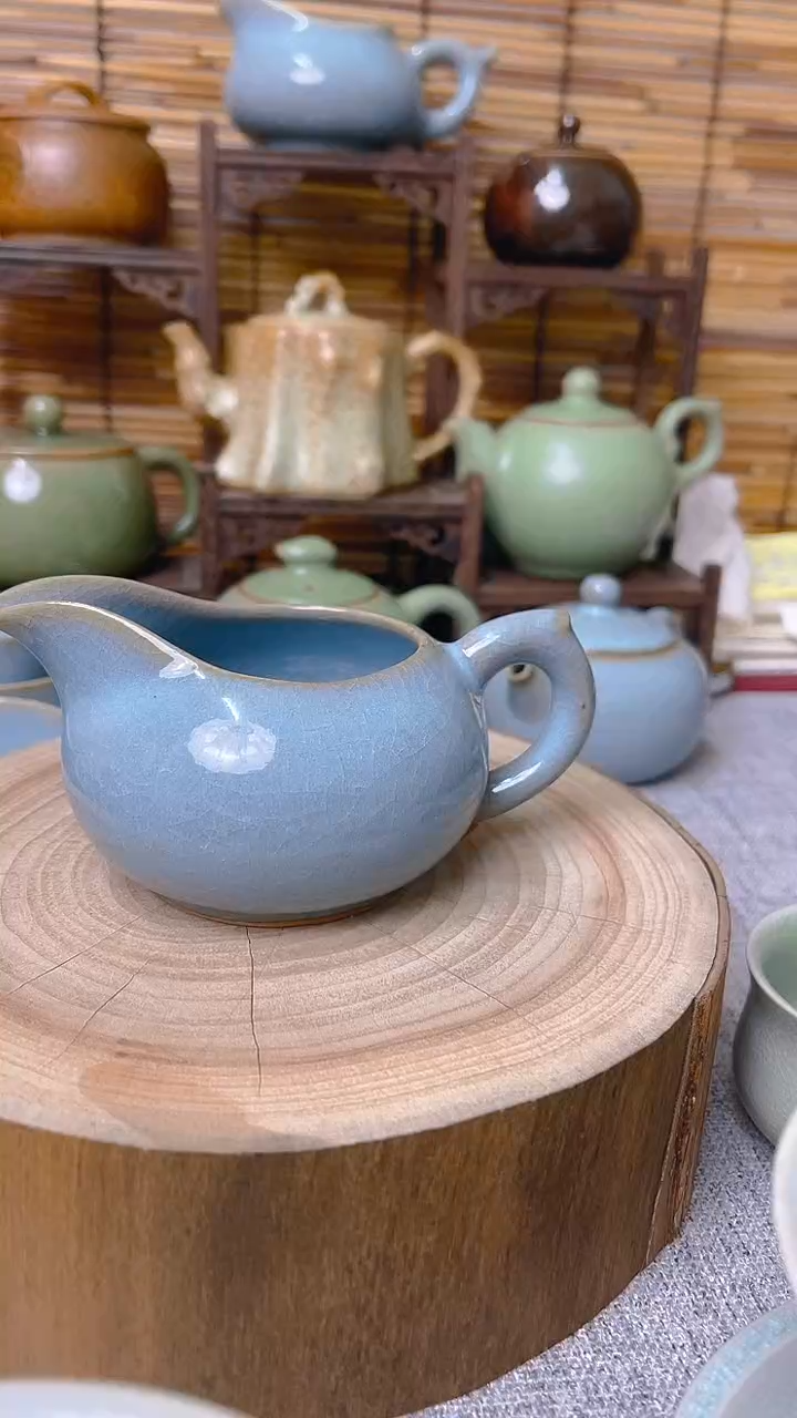 【闪购商品】瓷片原生态原矿天蓝公道